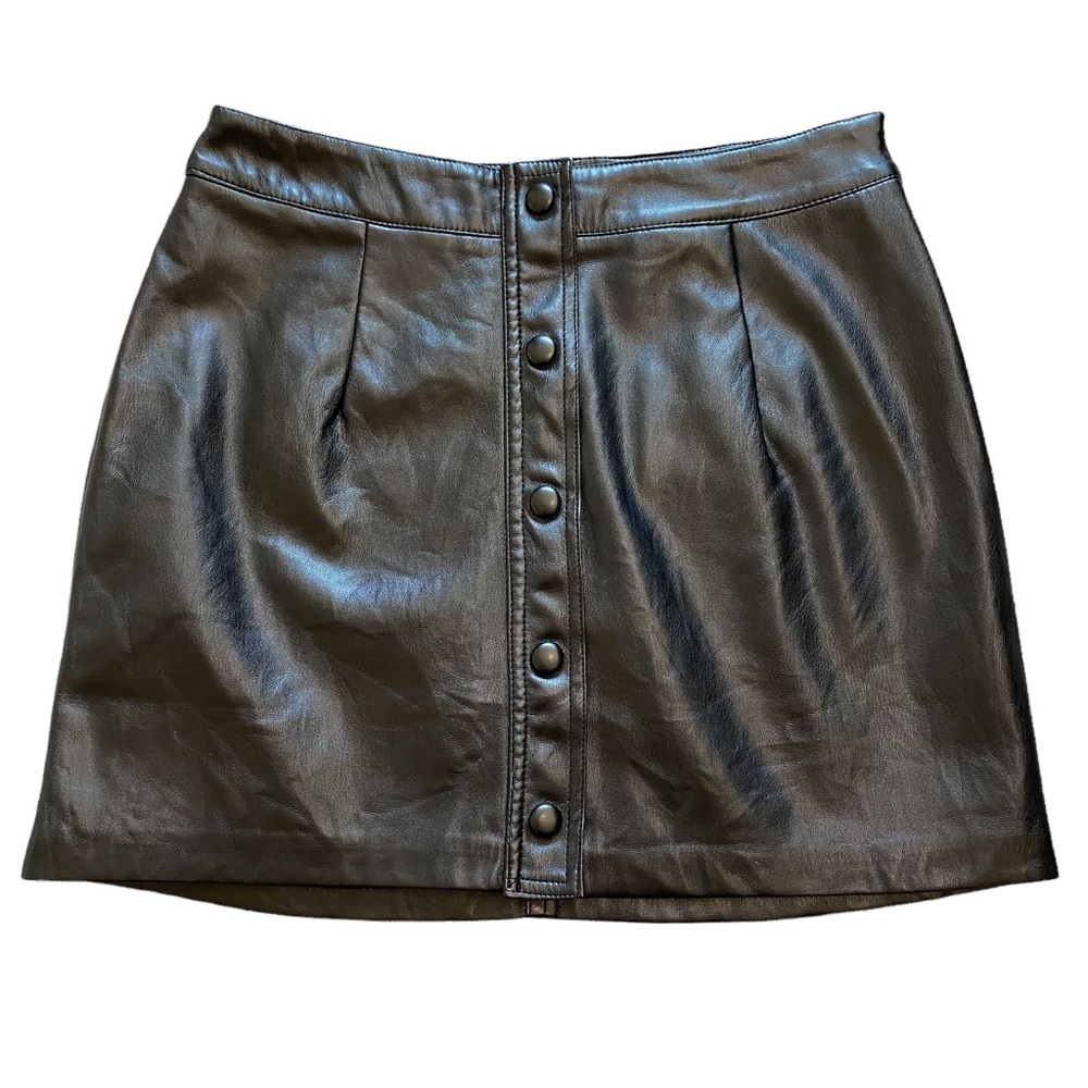 Lulu’s Faux Leather Skirt